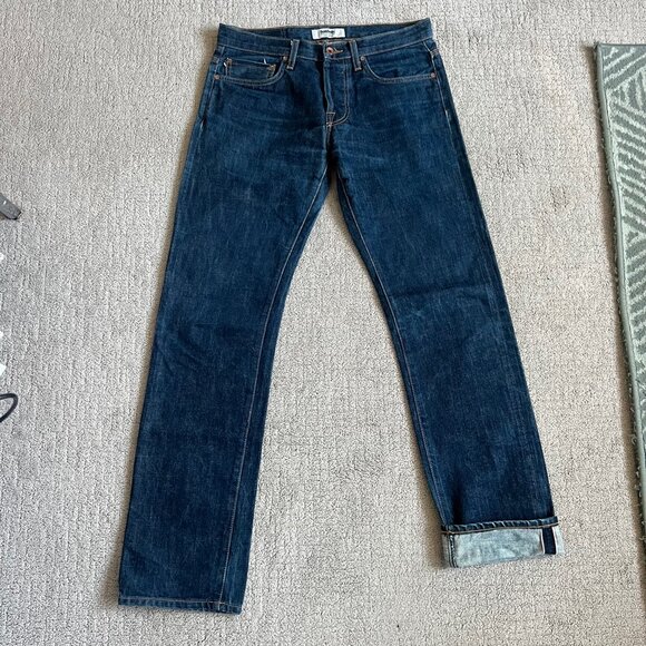 Baldwin Men's Straight Jeans - Dark Blue - Picture 2 of 15